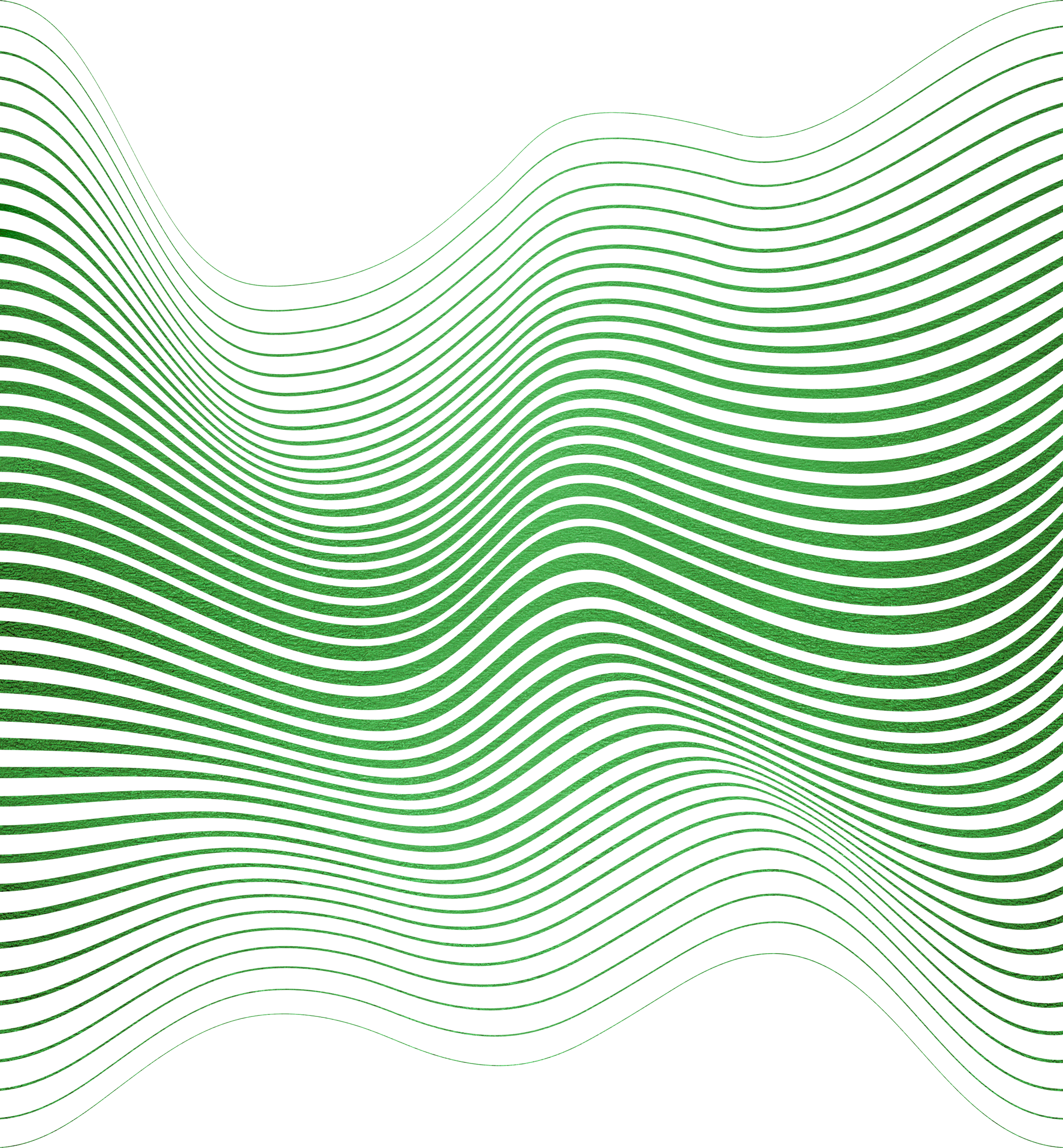 Green textured line wave shape